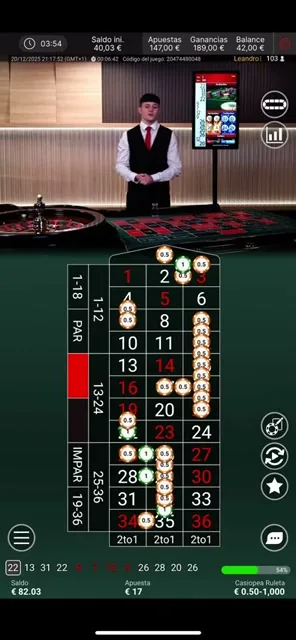 Ruleta Francesa en Vivo