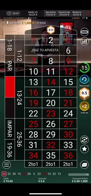 Ruleta Francesa en Vivo