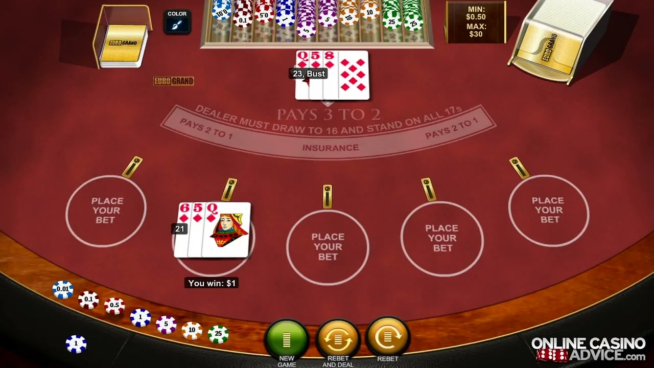 Surrender Multihand Blackjack