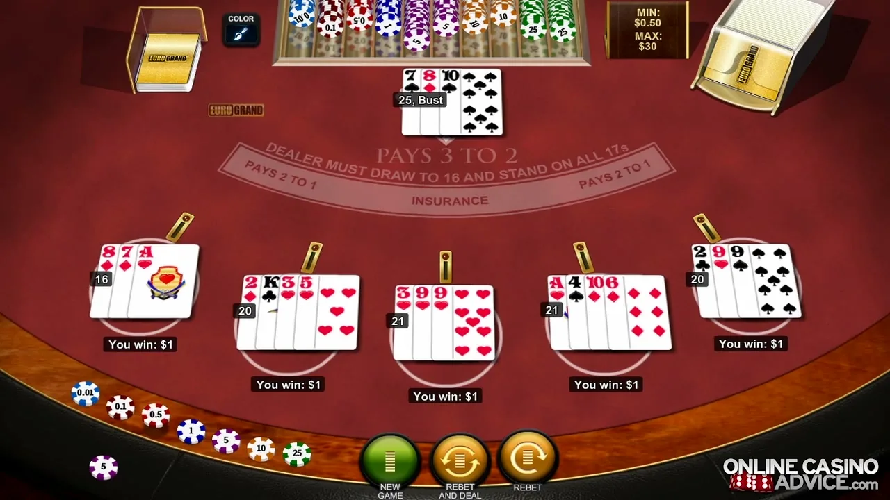 Surrender Multihand Blackjack
